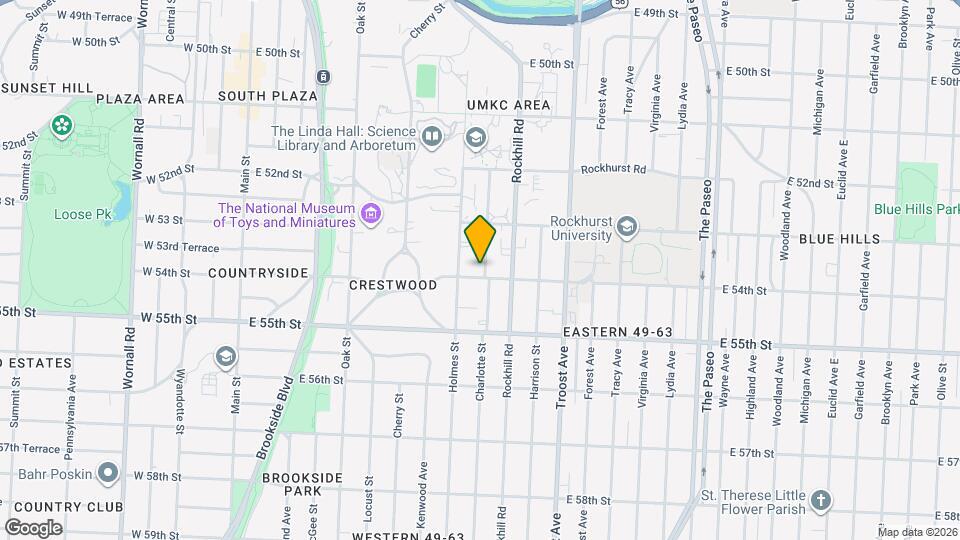 5344 Charlotte St Mapa y Detalles de la Ubicación