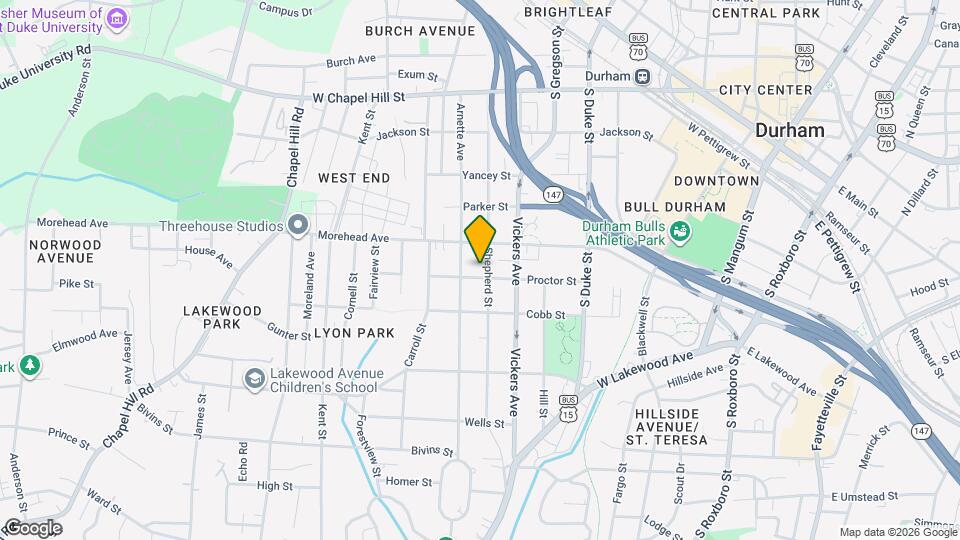 1014 Shepherd St Map and Location Details