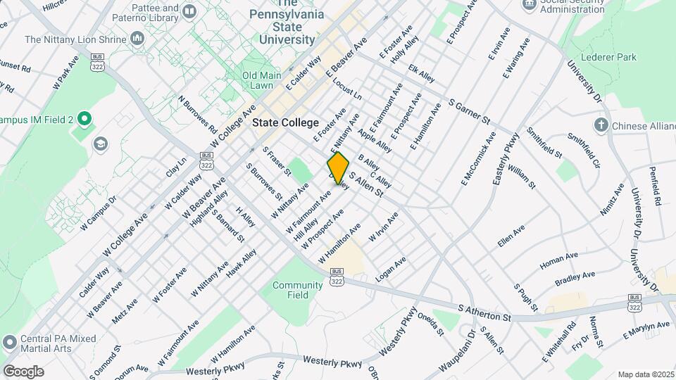 134 W Fairmount Ave Map and Location Details