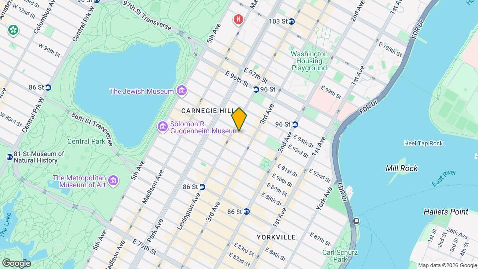 1395 Lexington Ave Mapa y Detalles de la Ubicación