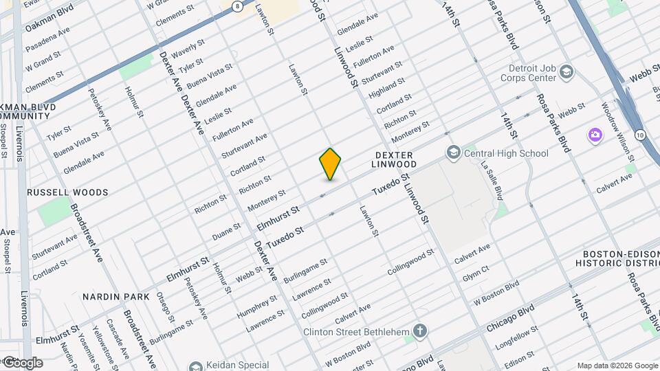 2952 Elmhurst St Mapa y Detalles de la Ubicación