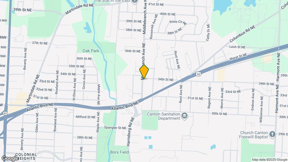 3312 Middlebranch Ave NE Mapa y Detalles de la Ubicación