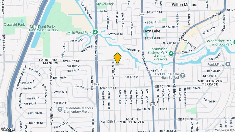 600 NW 18th St Map and Location Details