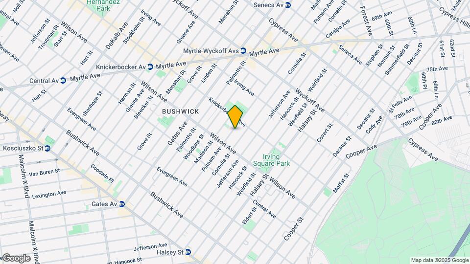 1368 Putnam Ave Mapa y Detalles de la Ubicación