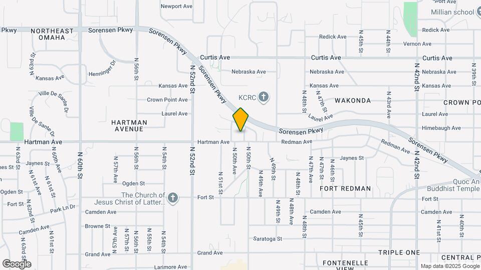 5714 N 50th St Map and Location Details