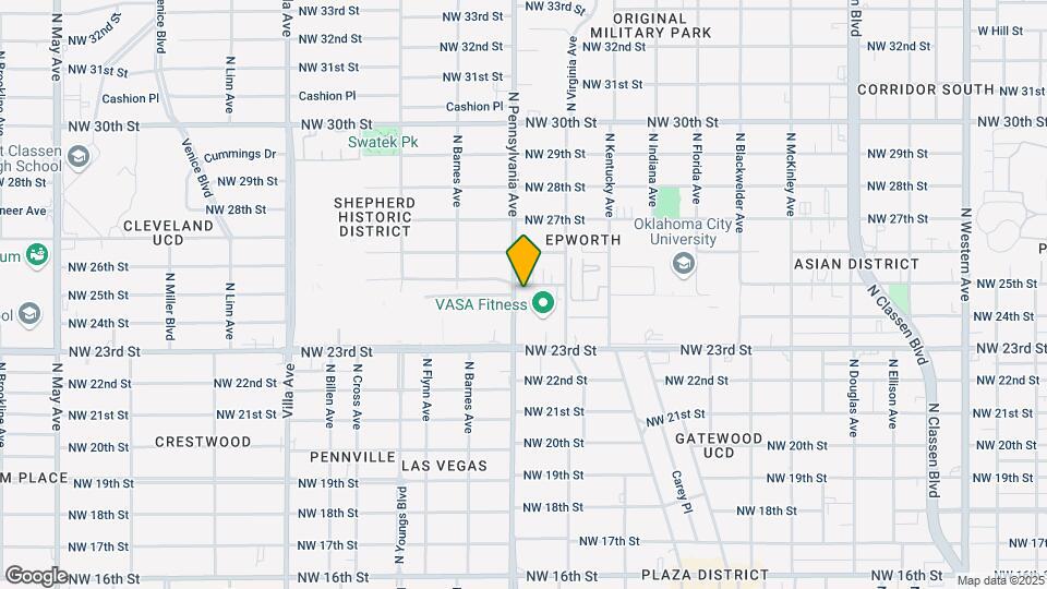 2042 NW 25th St Map and Location Details