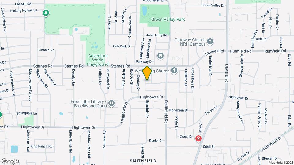 7316 Hidden Oaks Dr Map and Location Details