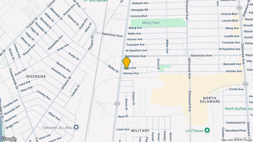 509 Hinman Ave, Unit Lower Unit Map and Location Details