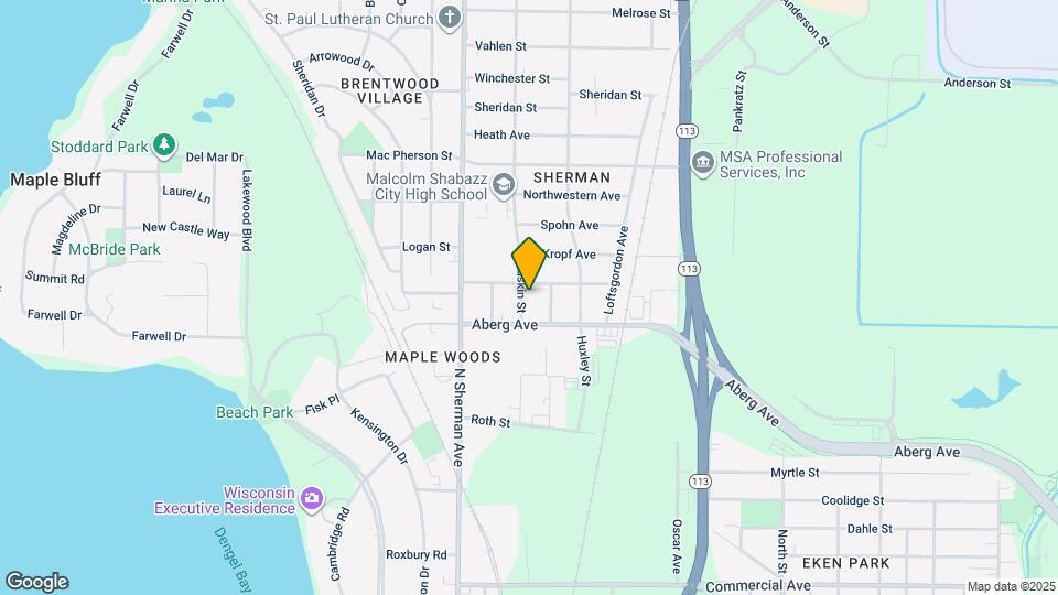 1323 Ruskin St Map and Location Details