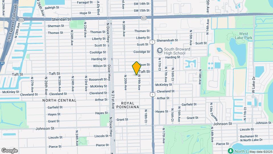 1911 Roosevelt St Map and Location Details