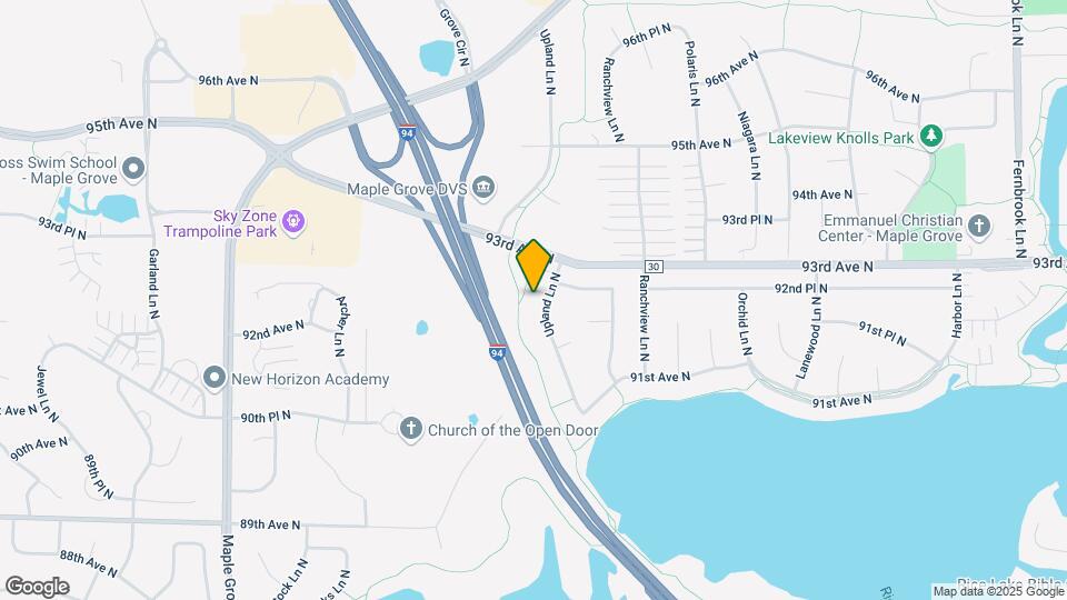 9241 Upland Ln N Map and Location Details