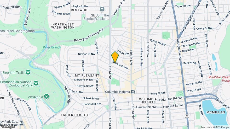 1514 Newton St NW Map and Location Details