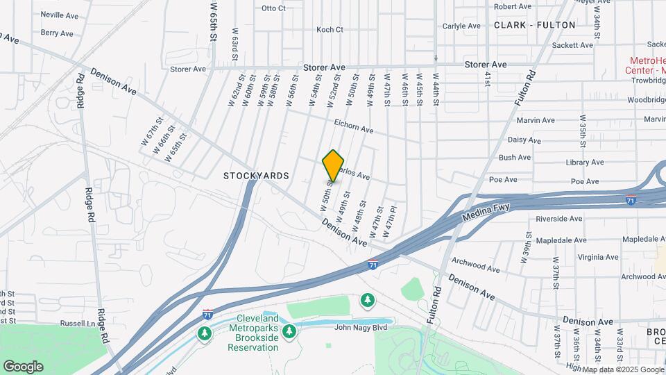 3589 W 50th St Map and Location Details