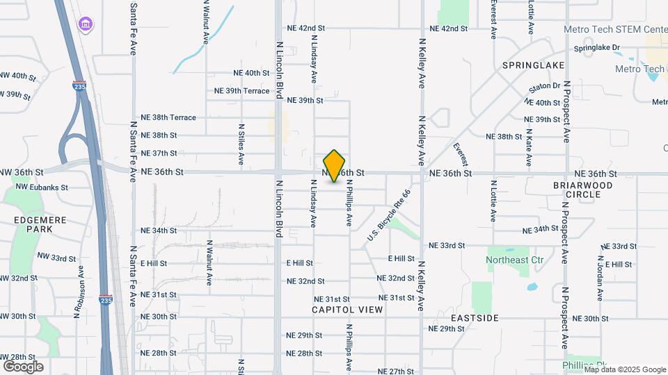 725 E Eubanks St Map and Location Details