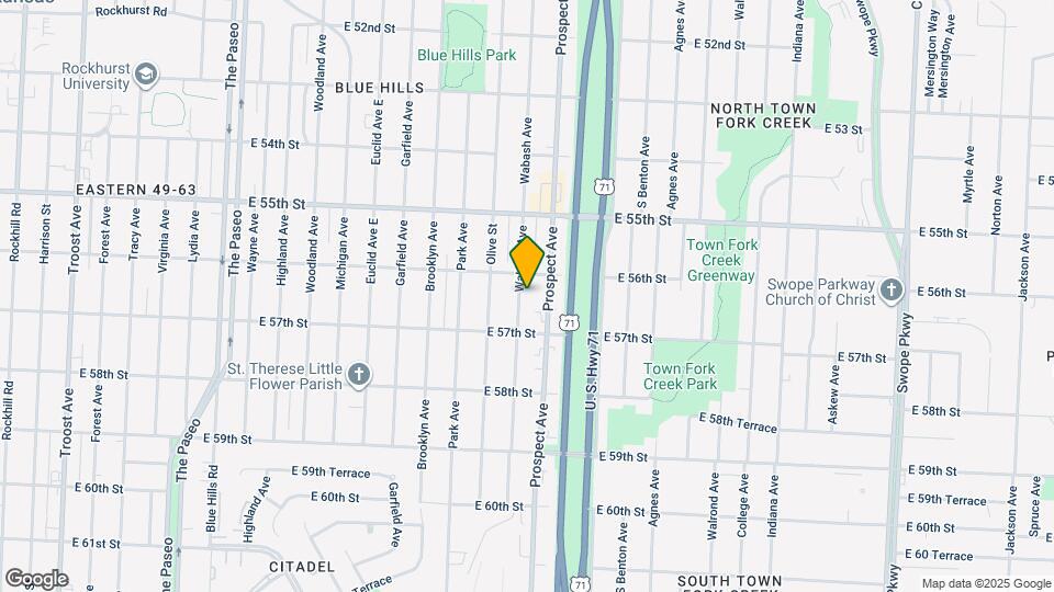 5619 Wabash Ave Map and Location Details