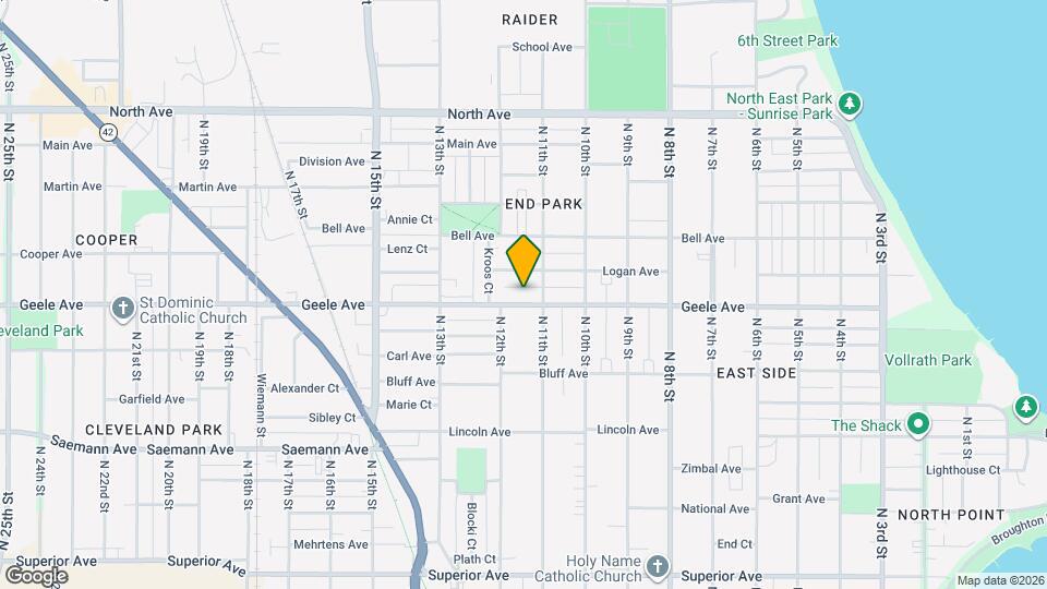 1120 Geele Ave Map and Location Details