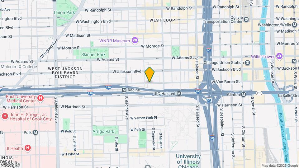 1045 W Van Buren St Map and Location Details
