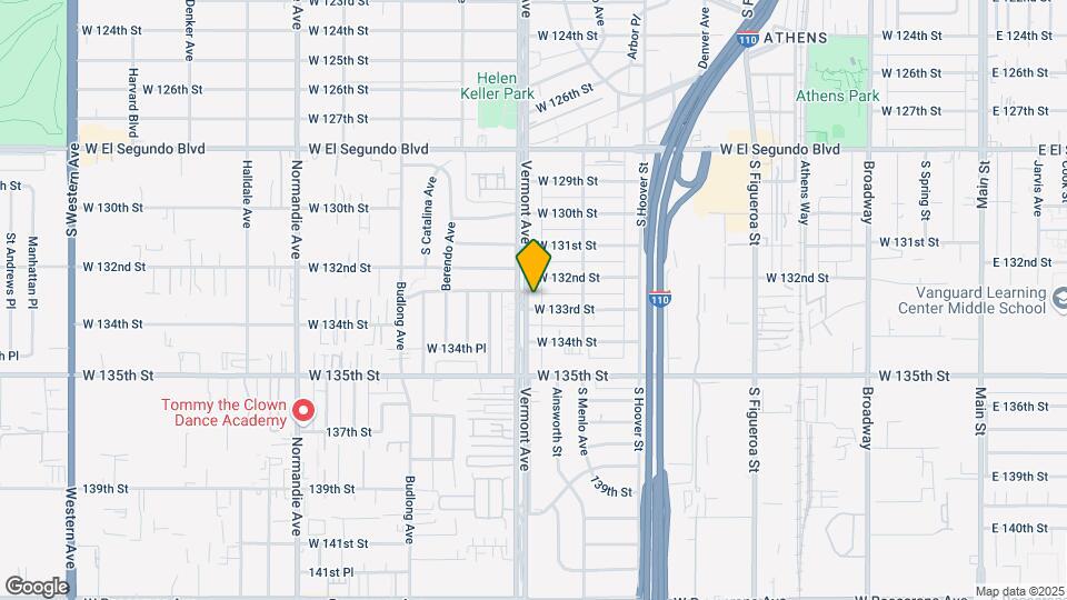 13222 S Vermont Ave Map and Location Details