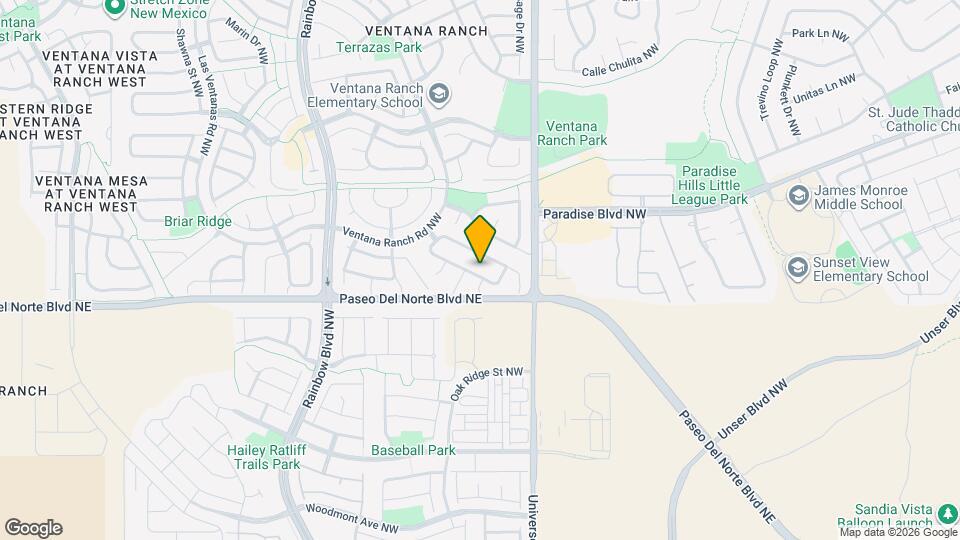 6719 Piedra Quemada Rd NW Mapa y Detalles de la Ubicación
