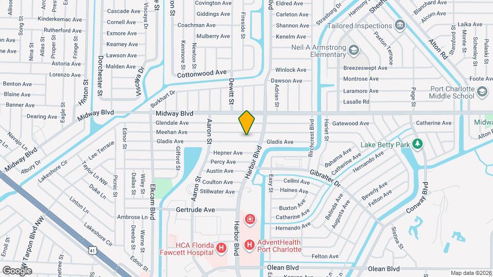 21362 Gladis Ave Map and Location Details