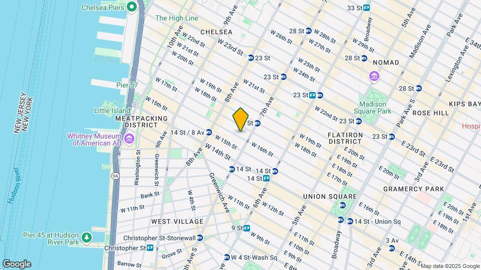 215 W 16th St Mapa y Detalles de la Ubicación