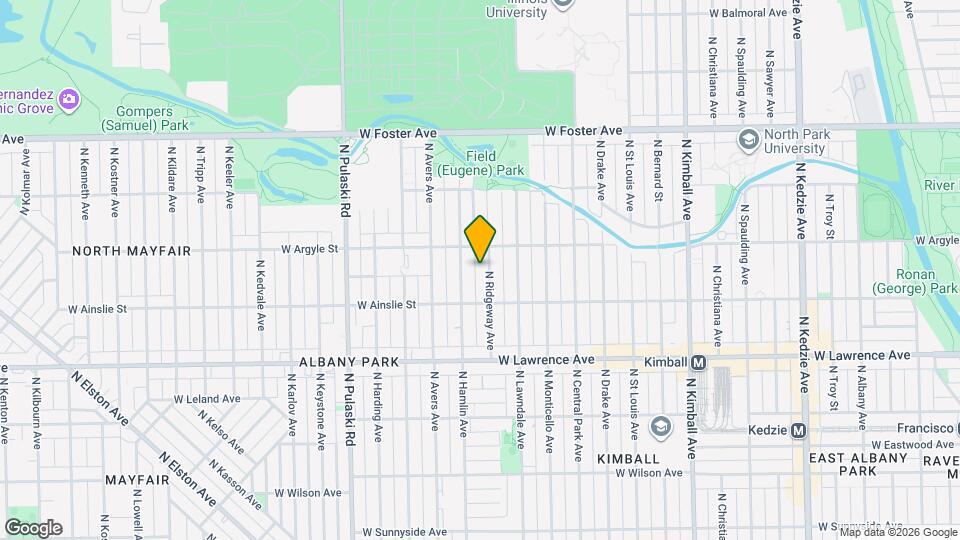 4932 N Ridgeway Ave Map and Location Details