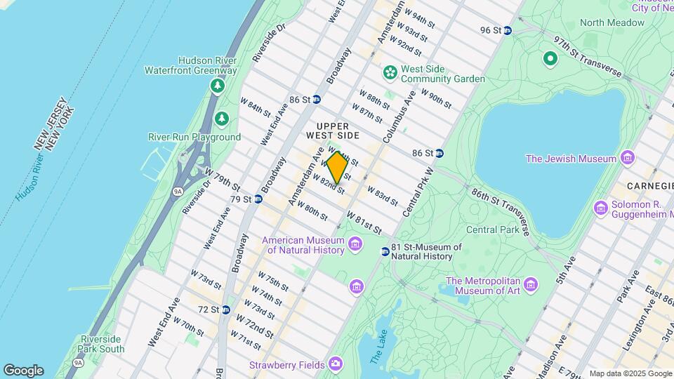 190 W 82nd St Map and Location Details