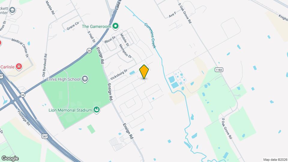 900 Wildflower St Map and Location Details