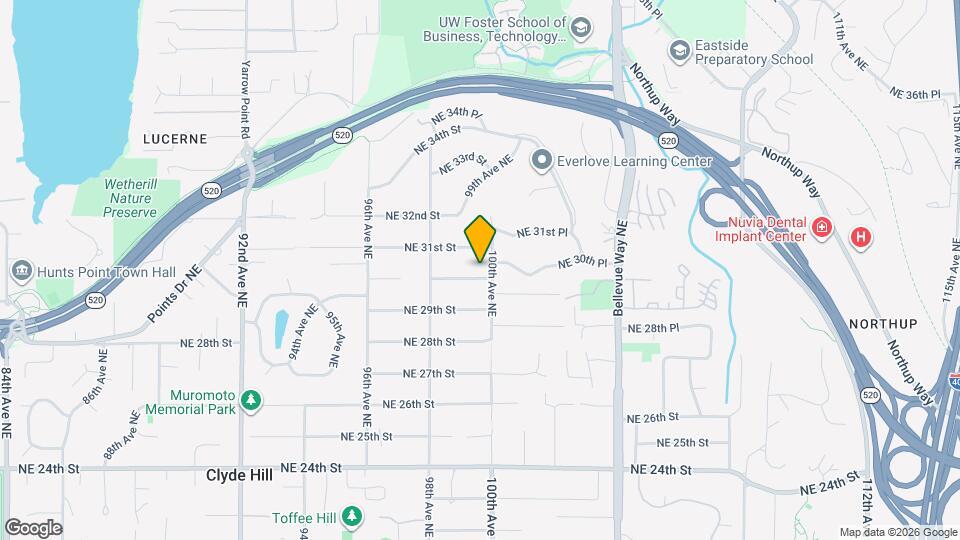 9848 NE 30th St Map and Location Details