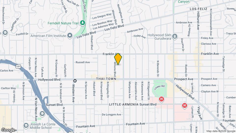 1758 Winona Blvd, Unit 3 Map and Location Details