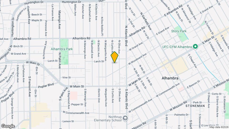 218 N Curtis Ave, Unit B Map and Location Details
