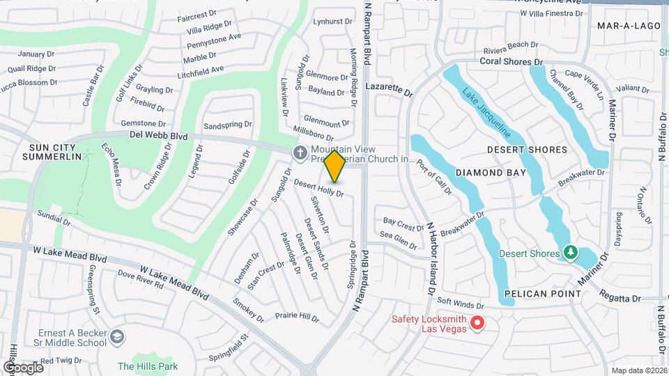 8536 Desert Holly Dr Map and Location Details