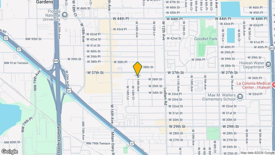 1405 W 36th St Map and Location Details