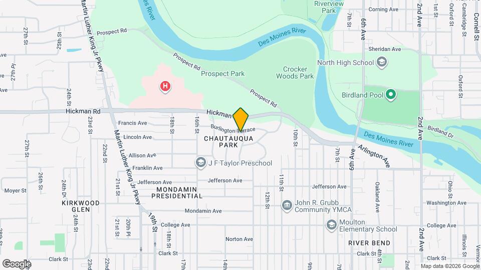 1314 Burlington Terrace Map and Location Details