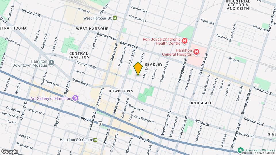 164 Catharine St N Map and Location Details