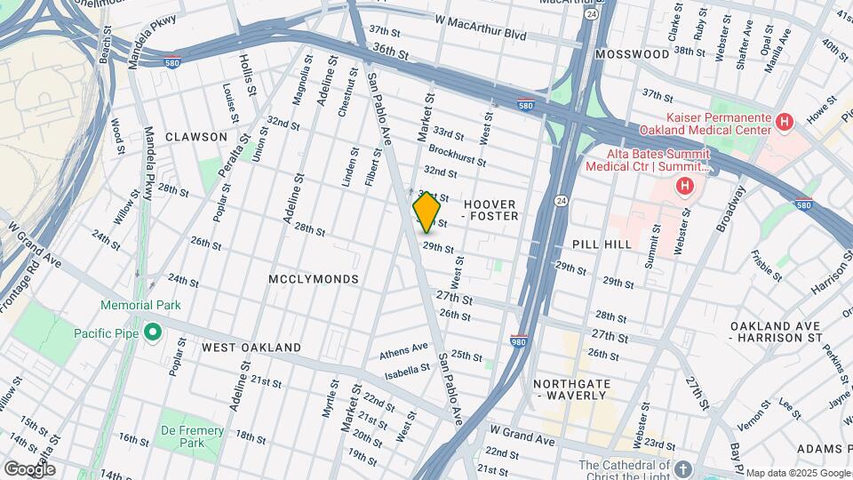 884 29th St Map and Location Details