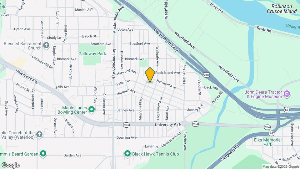 2016 Falls Ave Mapa y Detalles de la Ubicación