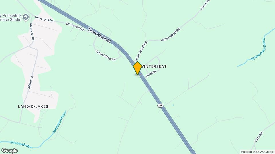 25371 Three Notch Rd Map and Location Details