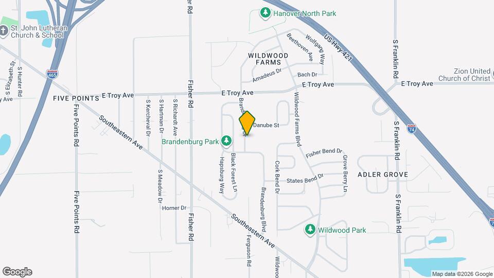 3203 Brandenburg Dr Mapa y Detalles de la Ubicación