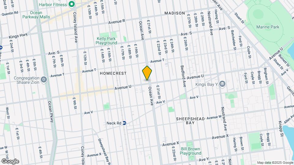 2540-2544 Ocean Ave Mapa y Detalles de la Ubicación
