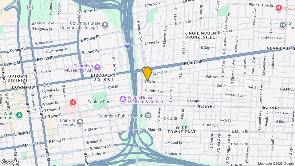 737 Oak St Map and Location Details