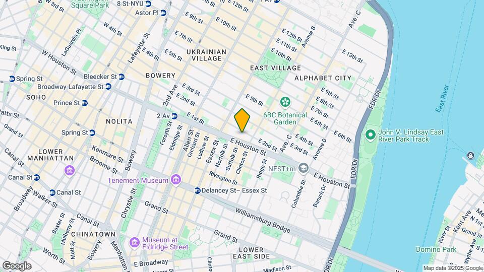 185 E Second St Mapa y Detalles de la Ubicación