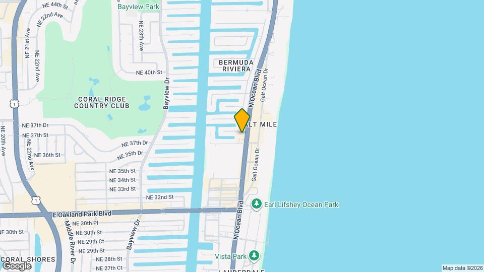 3621 N Ocean Blvd, Unit SI ID1585658P Mapa y Detalles de la Ubicación