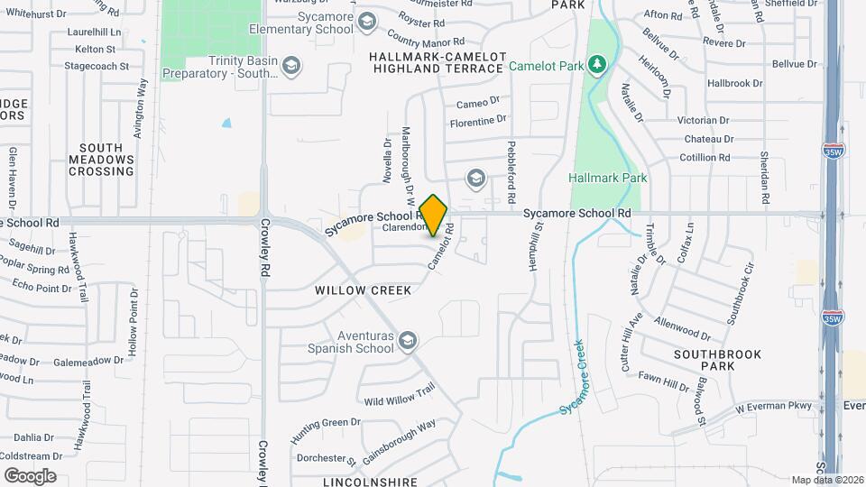 1404 Sunny Glen St Map and Location Details