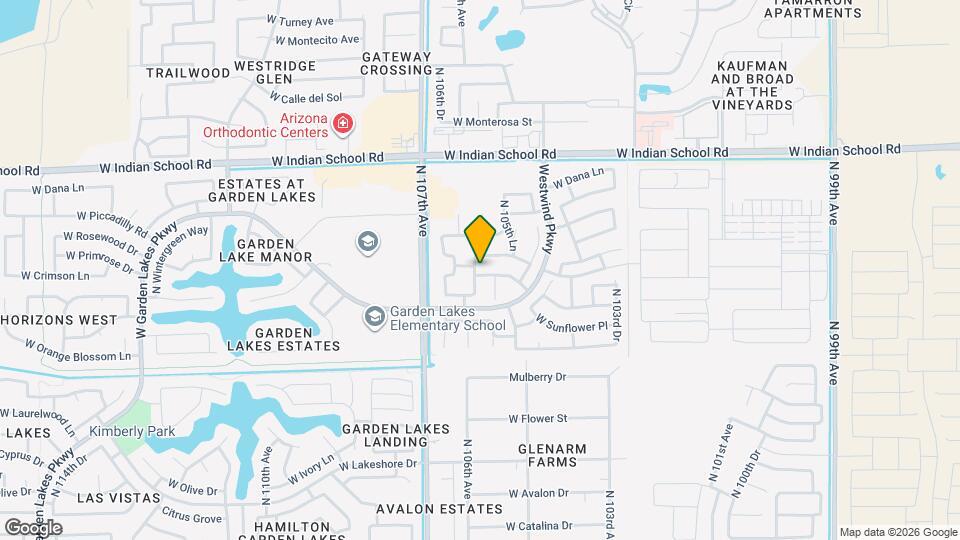 10614 W Crimson Ln Map and Location Details