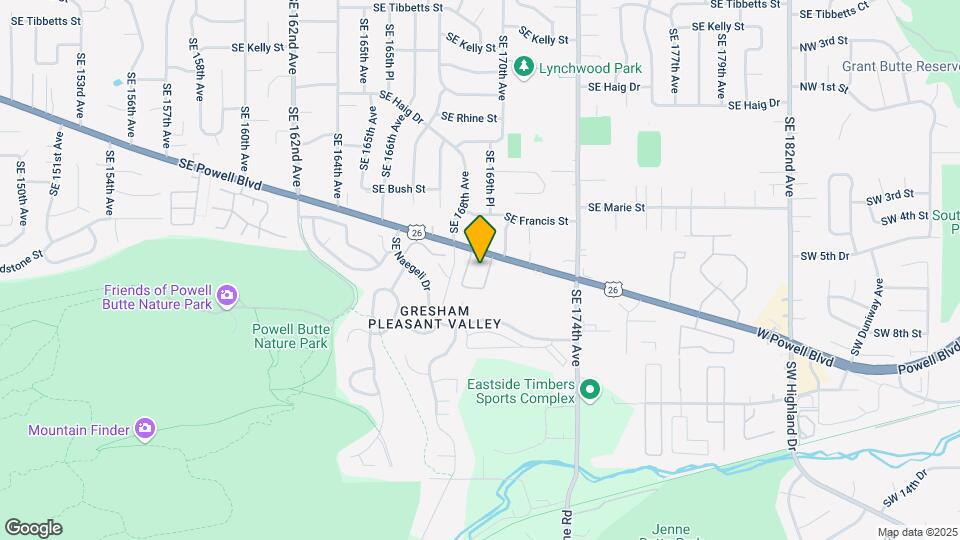 16932 SE Powell Blvd Map and Location Details