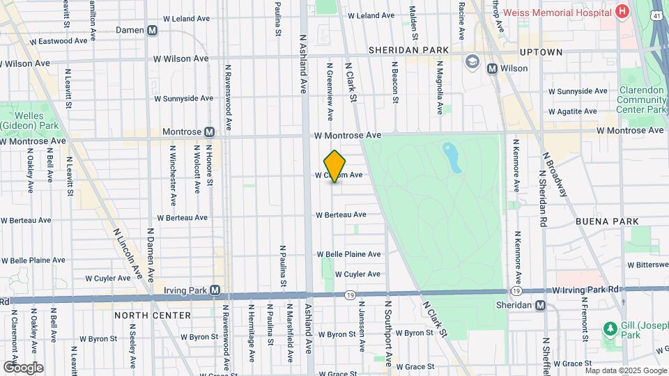4255 N Greenview Ave Map and Location Details
