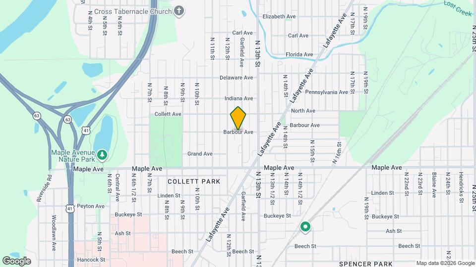 2250 Garfield Ave Map and Location Details