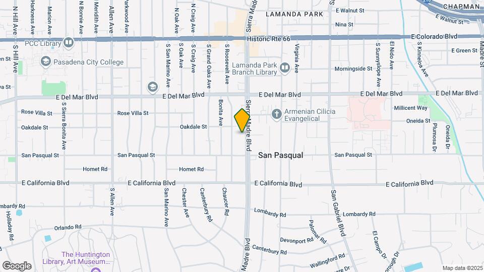 Sierra Madre Apartments Map and Location Details