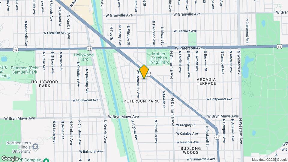5800 N Richmond St, Unit 5805-G Garden 2 Bed Map and Location Details
